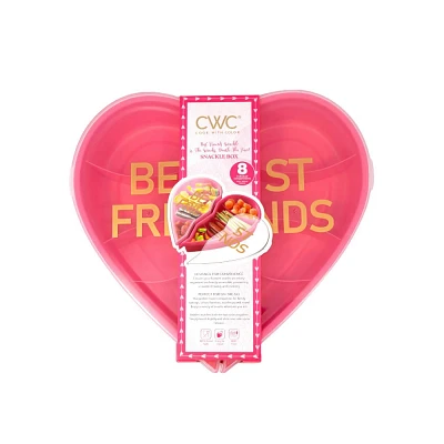 Cook With Color Valentine Best Friends Heart-Shaped Snacklebox