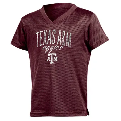 NCAA TexasA&M Aggies Girls Mesh T-Shirt Jersey - XS: Licensed, -Neck
