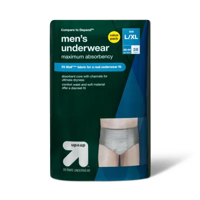 Incontinence Underwear for Men - L/XL - 28ct - up & up