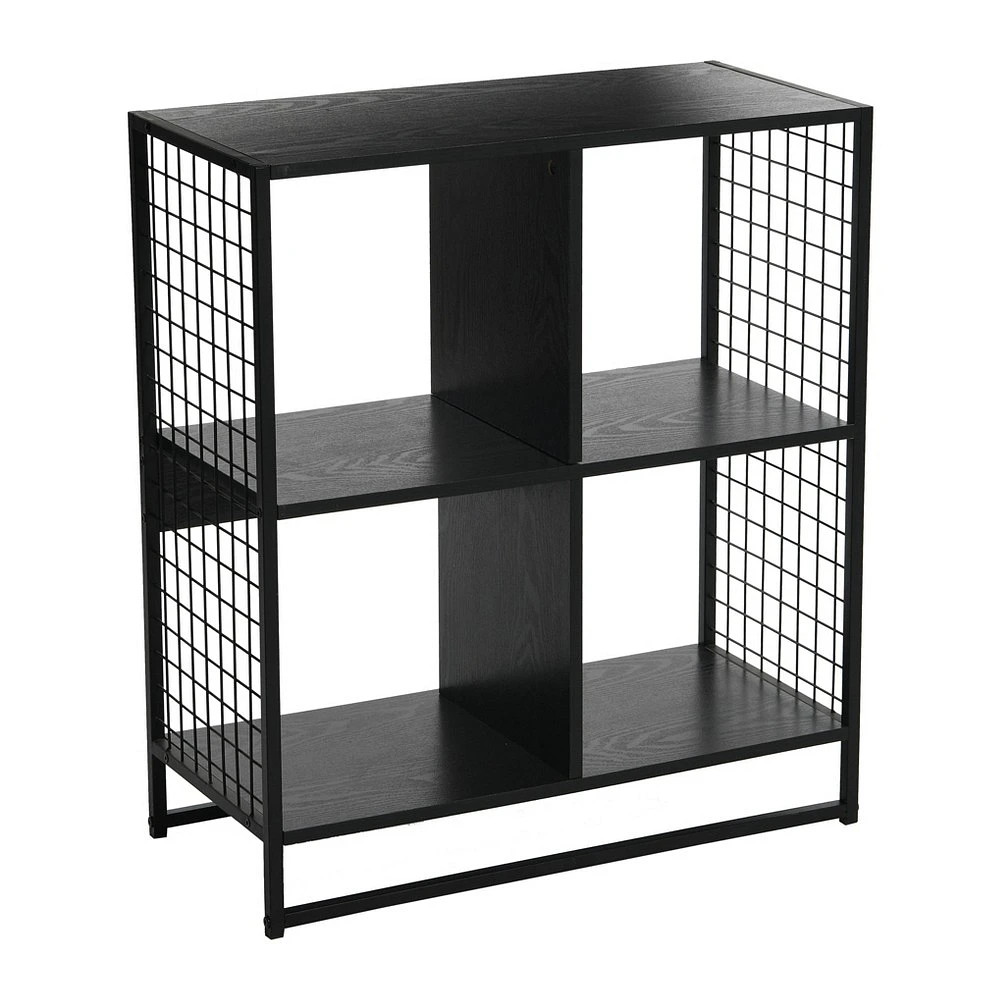 Household Essentials 28.15 Trellis 4 Shelf Bookshelf : Iron Frame, Adult Assembly