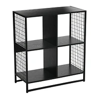 Household Essentials 28.15 Trellis 4 Shelf Bookshelf : Iron Frame, Adult Assembly