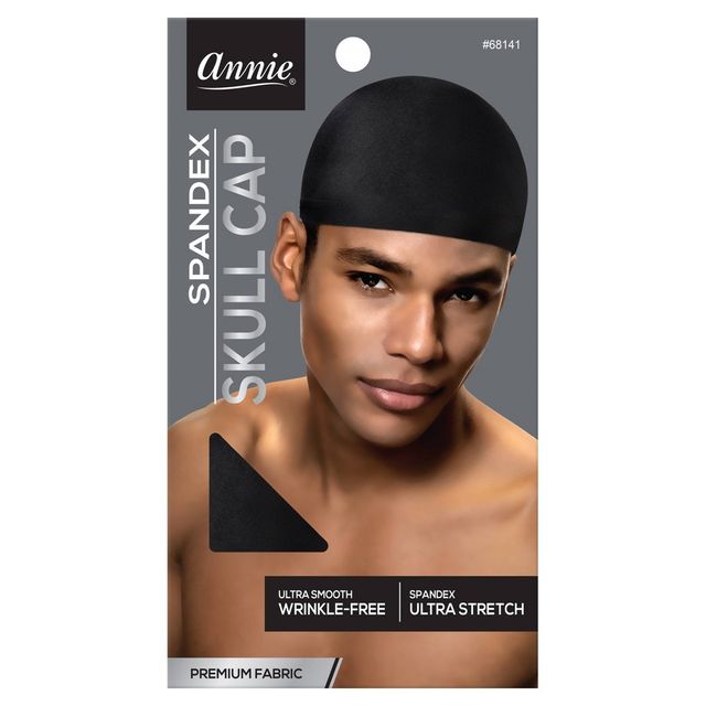 Annie International Spandex Black Skull Cap