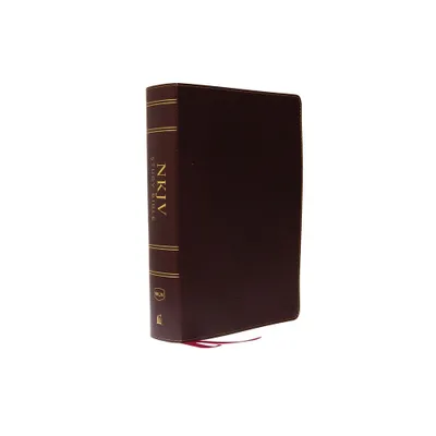 NKJV Study Bible, Bonded Leather, Burgundy, Full-Color, Comfort Print - by Thomas Nelson (Leather Bound)