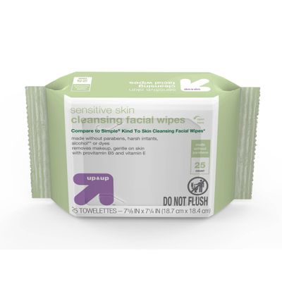 Facial Cleansing Wipes - Unscented - 25ct - up & up