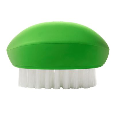 OXO Vegetable Brush: Green Polypropylene Veggie Scrubber for Potatoes & More