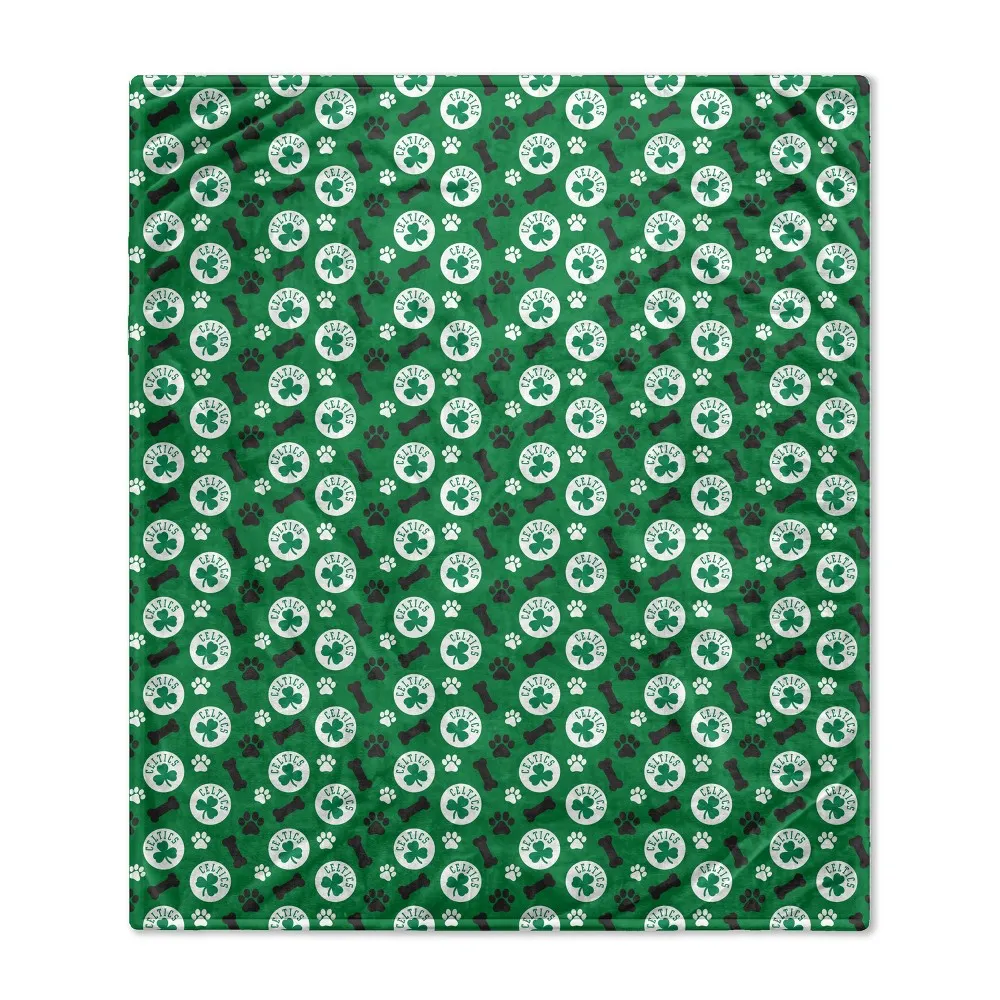 NBA Boston Celtics Bones Repeat Pet Blanket