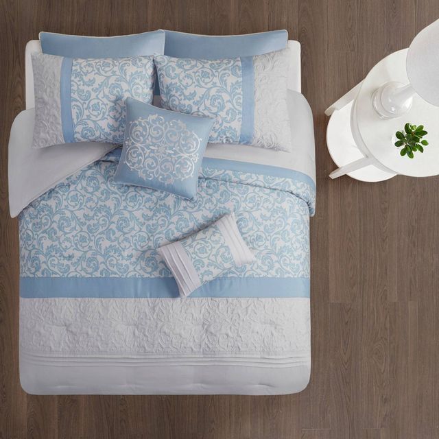 510 Design 8pc King Casey Embroidered Comforter Set Neutral - 510 Design |  Connecticut Post Mall