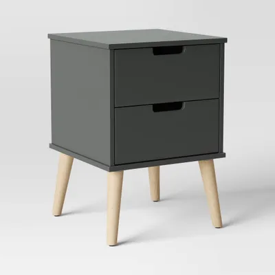 Modern Kids Nightstand Dark Gray - Pillowfort