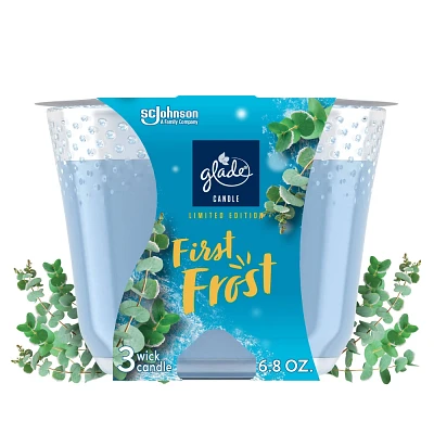 Glade 3 Wick Glass Candle - First Frost - 6.8oz