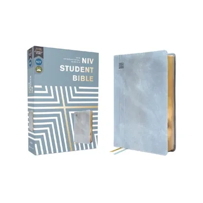 Niv, Student Bible, Leathersoft, Teal, Comfort Print - by Zondervan (Leather Bound)