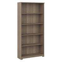 66.3 Cabot Tall 5 Shelf Bookcase  - Bush Furniture: Home Office Storage, Wall Attachment