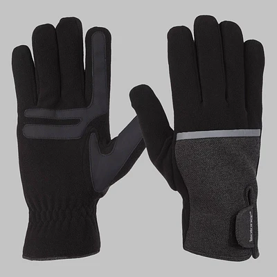 Isotoner ens Tech Stretch Fleece Gloves - Black