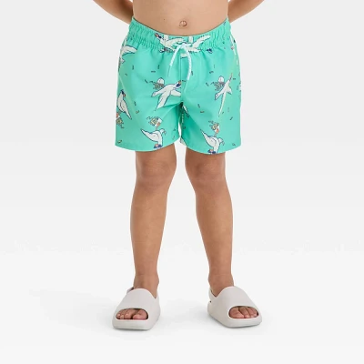 Baby Boy Sea Gull Printed Swim Short