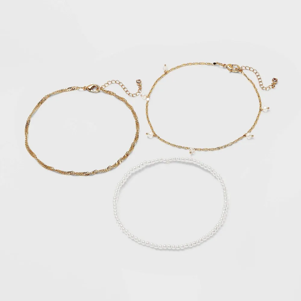Tube Clasp -  2 Strand, 3pc