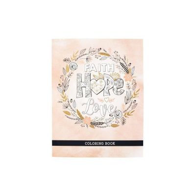 Color Bk Faith Hope Love - (Hardcover)