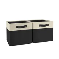 2pc Kids 10.5 Two-Toned Folding Storage Bin Set