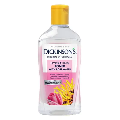 Dickinsons Enhanced Witch Hazel with Rosewater Alcohol-Free 98% Natural Formula Hydrating Toner - 16 fl oz