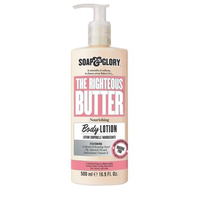 Soap & Glory The Righteous Butter Moisturizing Body Lotion - Original Pink Scent - 16.9 fl oz