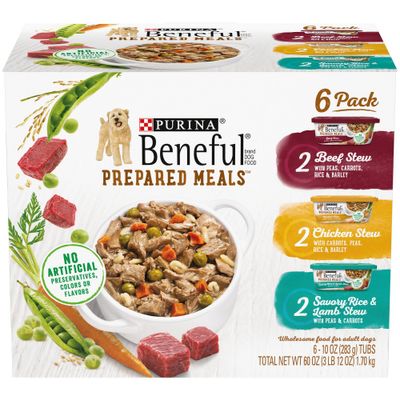 Purina Beneful Prepared Meals Lamb, Chicken & Beef Stew Wet Dog Food