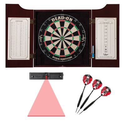 Viper Hudson Dartboard Cabinet with Darts and Dart Laser Line