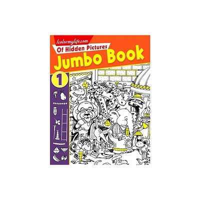 Jumbo Book of Hidden Pictures For Kids - Large Print by Robert Cunningham (Paperback)