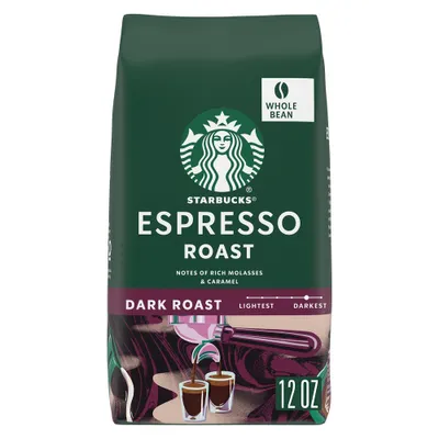 Starbucks Espresso Roast Dark Roast Whole Bean Coffee - 12oz