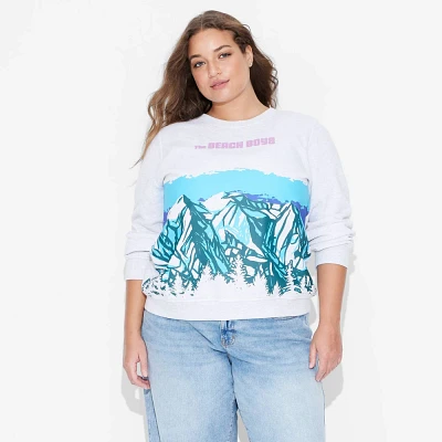 Womens The Beach Boys Mountain Graphic Sweatshirt