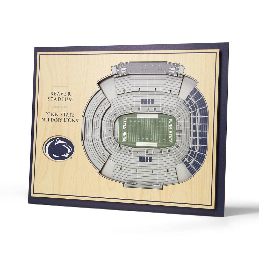 NCAA Penn State Nittany Lions 5-Layer Stadiumviews 3D Wall Art