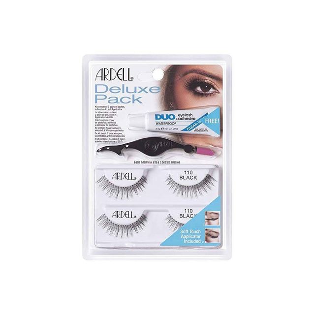 Ardell Eyelash 110 Deluxe Kit Black - 2ct