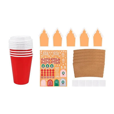 5ct Christmas Gingerbread Beverage Cups - Spritz