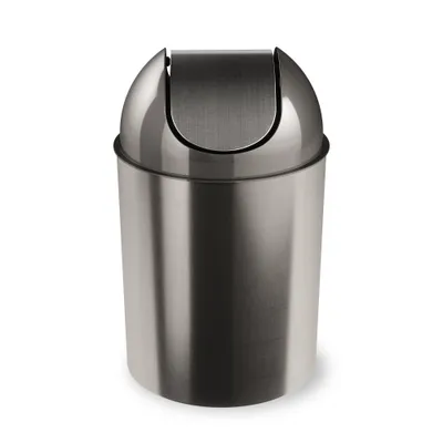 Umbra 2.5gal Mezzo Indoor Trash Can : Small Size Swing-Top Kitchen Trash Can with Lid