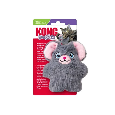 KONG Cat Snuzzles Mouse Cat Animal Toy - Brown