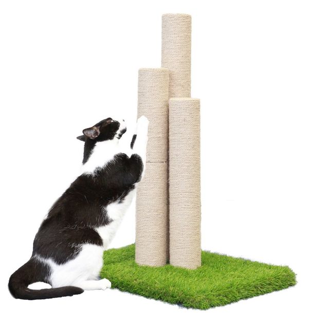 On2Pets Skyline Cat Scratching Post - Beige