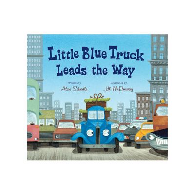 Little Blue Truck Leads the Way Padded Board Book - by Alice Schertle