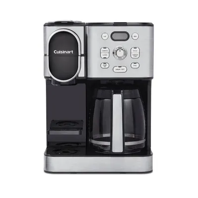 Cuisinart Coffee Center 2-in-1 Coffee Maker and Single-Serve Brewer Stainless Steel SS-16