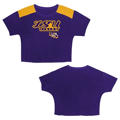 NCAA LSU Tigers Girls Boxy T-Shirt