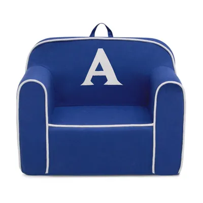 Delta Children Personalized Monogram Cozee Foam Kids Chair - Customize with Letter A - 18 Months and Up