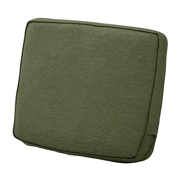 Classic Accessories 21x20 Montlake Water Resistant Patio Lounge Back Cushion - Heather Green