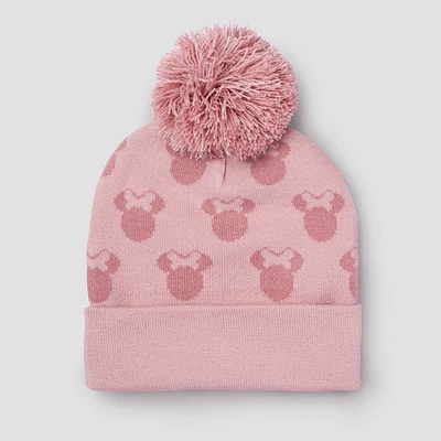 Toddler Minnie Moue Beanie with Pom - Pink OSFM