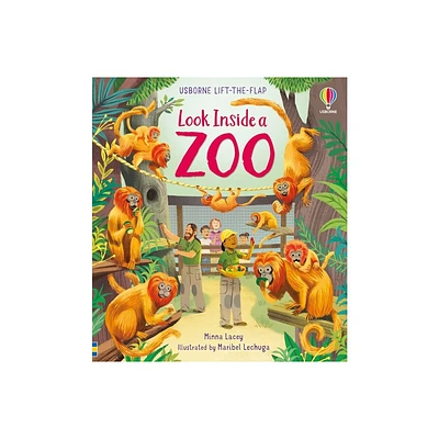 Look Inside a Zoo - by Minna Lacey (Board Book)