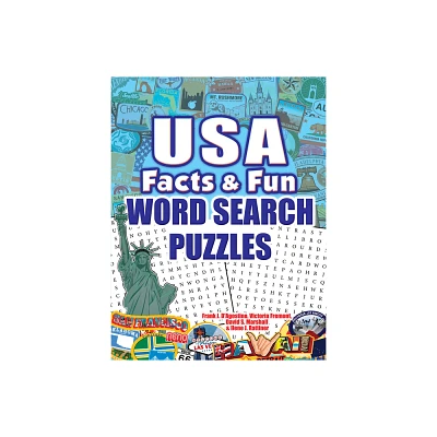 USA Facts & Fun Word Search Puzzles - (Dover Brain Games & Puzzles) by Frank J DAgostino & Victoria Fremont & David Marshall & Ilene J Rattiner