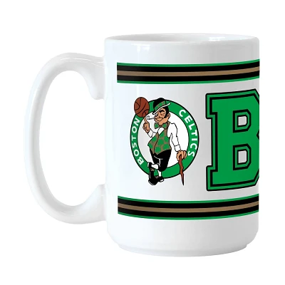 NBA Boston Celtics Stripe Sublimated Mug - 15oz