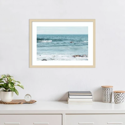 Amanti Art Let The Ocean Set You Free by Elena Chukhlebova Wood Framed Wall Art Print