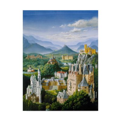 14 x 19 German Castles by Harro Maass - Trademark Fine Art