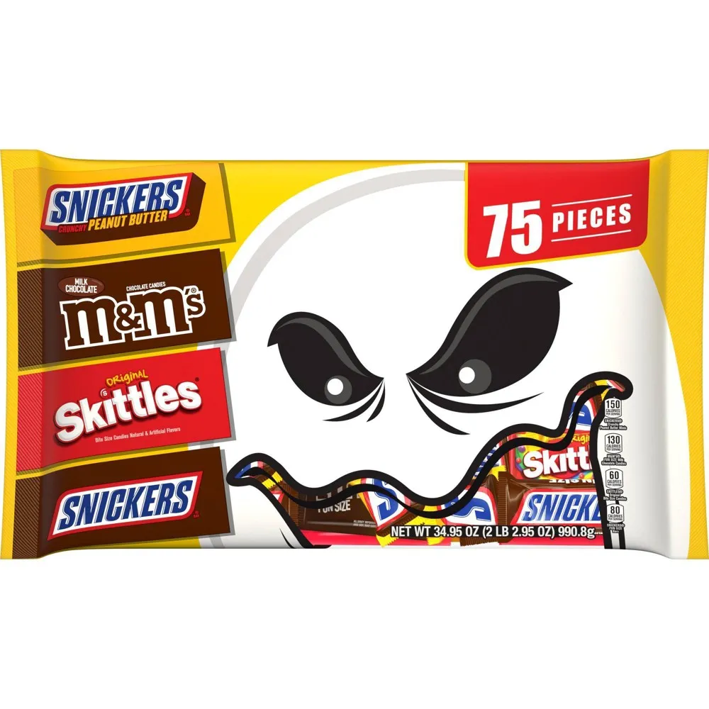 M&M's Fun Size Milk Chocolate Halloween Candy Bag, 80 ct.