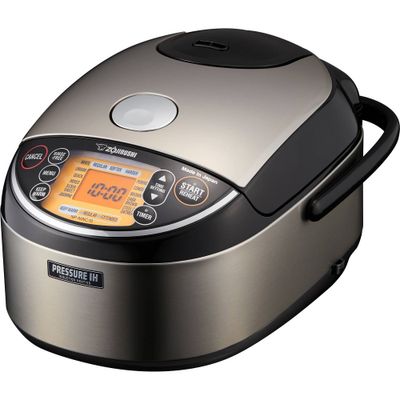 Zojirushi NP-NWC10XB Pressure Induction Heating Rice Cooker & Warmer 5.5 Cup (Uncooked): 11 Settings, Nonstick, 1240W