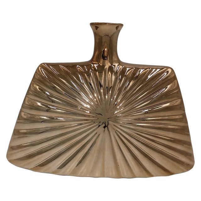 Star Burst Ceramic Vase Cognac 9 - Drew DeRose