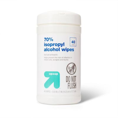 Isopropyl 70% Alcohol Wipes - 40ct - up & up