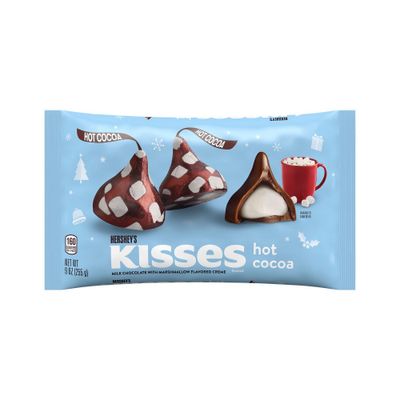 Hersheys Kisses Christmas Hot Cocoa Flavored Milk Chocolate Candy - 9oz