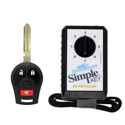 Car Keys Express Nissan Simple Key NISRK3SK-PK: Replacement Key for Rogue & Pathfinder, Auto Remote, Black